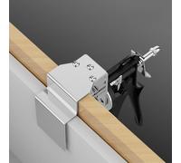 Abrazadera de cajón tipo empuje, acero inoxidable y aleación de aluminio para madera de 15-50 mm de grosor, en forma de L y abrazaderas de arco incluidas, cabina de liberación rápida