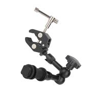 Abrazadera de cangrejo multifuncional resistente de 1/4 pulgadas 3/8 pulgadas adaptador de rosca de tornillo para cámara fotográfica luz ajustable brazo de cámara