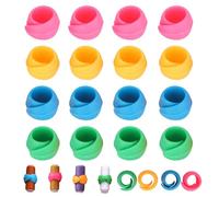 Abrazadera de carrete de 100 Uds., abrazadores de carrete de hilo de silicona, protectores de carrete de hilo para carretes de hilo de máquina de coser y bordar