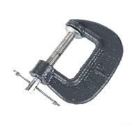 Abrazadera de clip de acero forjado en forma de G con tuerca moleteada ajustable y mandíbulas dentadas endurecidas para un agarre eficaz en madera, plástico, metal y materiales de piedra (1 pulgada)