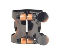 Abrazadera de clip de sujeción para saxofón alto chapado con tornillos dobles para saxofón alto y soprano