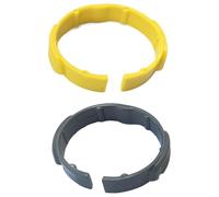 Abrazadera de codo para aspiradoras Kärcher, paquete de 4 accesorios de repuesto de plástico para WD1-WD4, MV3-MV6 Series, gris y amarillo