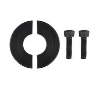 Abrazadera de collar de anillo de retención dividido de acero para fijación mecánica de juntas compatible con tornillos de tapa DIN 912 y tamaños de rosca M6 (13 mm)