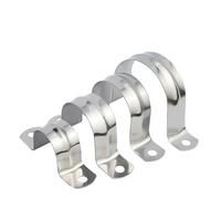 Abrazadera de correa de tubo en U M5-M200 con dos orificios, clip de montaje de acero inoxidable 304 for fijar el soporte de aro de garganta de tubería o cable, hebilla de sillín(M150 1pcs)