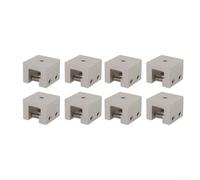 Abrazadera de costura de pie Kit de montaje de panel solar Abrazadera de costura de techo de aleación de aluminio para instalación de sistema fotovoltaico en la azotea 41x33mm (8PCS)