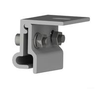 Abrazadera de costura de pie para montaje en panel solar, hardware de fijación de techo fotovoltaico, abrazadera de instalación fotovoltaica de aleación de aluminio, componentes solares con acero