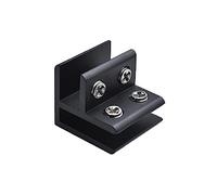 Abrazadera de cristal a esquina de aleación de aluminio sin marco para panel de puerta de ducha de acuario sin borde, clip de vidrio, accesorio de accesorios de montaje en pared