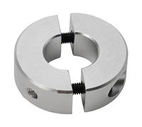 Abrazadera de cuello de eje de aleación de aluminio - Dispositivo de doble división for ejes de 13 mm a 30 mm - 1 pieza(15mm)