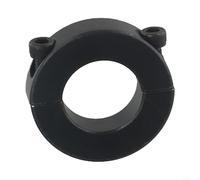 Abrazadera de cuello de eje dividido de 12 mm a 40 mm, diseño de doble división para ejes industriales, abrazadera de dos piezas de acero negro para anillo con alto para sujeción axial (30 mm)