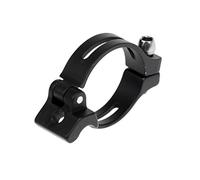 Abrazadera de desviador delantero de aleación para bicicleta, adaptador de soldadura 31,8 mm, negro