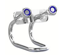 Abrazadera de doble perno en U de acero inoxidable 304, conector de tubo transversal M6 M8 con tuercas de seguridad for juntas perpendiculares, andamios(M8*32 * 32)