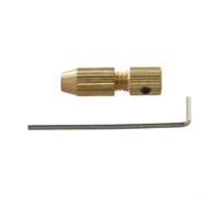 Abrazadera de eje de motor en latón, tamaño de 2 0 mm para brocas de 0 7 a 1 2 mm, viene con llave para ajuste (0,7-1,2 mm)