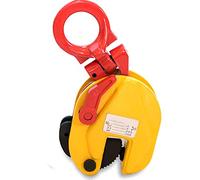 Abrazadera de elevación de placa de acero de 2204 / 1,999.4 kg de capacidad, apertura de mandíbula ajustable, abrazadera vertical de esparcidor industrial resistente, para manejo y transporte, 2T