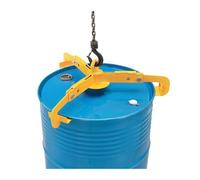 Abrazadera de elevación de tambor de aceite, esparcidor de gancho de barril resistente para tambores de acero y plástico, capacidad de carga de 500 kg, ideal para levantar y manejar