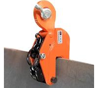 Abrazadera de Elevación, Pinza de Chapa Vertical, Abrazadera for placas de chapa de acero de aleación pesada con resorte fijo, for elevación y transporte(3.2T)