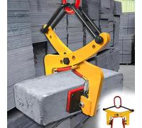 Abrazadera de elevación vertical ajustable para un manejo seguro de losas de piedra y bloques de hormigón