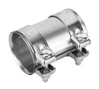 Abrazadera de Escape de 76 Mm, Conector Tubo, Abrazadera Doble, Universal para Tubo de Escape de Automóvil