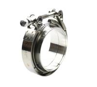 Abrazadera De Escape V-Band Acero inoxidable 304 2 "2,25",5 3, 4 pulgadas 51 63 76 Mm V abrazadera de banda Turbo tubo escape Vband macho hembra brida kits(51mm 2.0 inches)