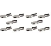 Abrazadera de Estante Universal para Muebles/Bandeja/Armario/Reparación de Estantes, 3mm, Paquete de 10