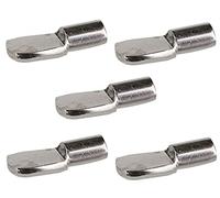 Abrazadera de Estante Universal para Muebles/Bandeja/Armario/Reparación de Estantes, 5mm, Paquete de 5