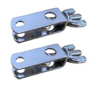 Abrazadera de extensión de hardware de tambor práctico de 2 piezas, soporte de tambor antideslizante adecuado para bateristas profesionales y aficionados