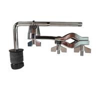 Abrazadera de extensión de soporte de tambor ajustable, accesorio para platillos y platillos extraíble con almohadilla de fieltro, piezas de instrumento