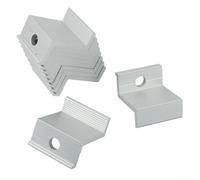 Abrazadera de extremo de aleación de aluminio para montaje de panel solar en instalaciones residenciales y comerciales a pequeña escala (45 mm)