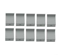 Abrazadera de extremo de aleación de aluminio para montaje en panel solar en instalaciones residenciales y comerciales a pequeña escala (40 mm)