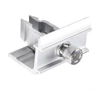 Abrazadera de extremo de panel solar, clip de montaje de módulo fotovoltaico de acero inoxidable para altura de marco de 30-50 mm, instalación rápida, compatible con casa de caravana, barco, techo