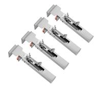 Abrazadera de fijación de cajón ajustable, clip de cajón de acero inoxidable con diseño reforzado, agarre fuerte y estable para instalación de muebles de escritorio de gabinete, (4 Uds.)