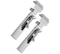 Abrazadera de fijación de cajón ajustable para instalación de gabinetes - acero inoxidable, cabezal de 2 mm de grosor, bloqueo táctil, se adapta a varios grosores de cajón, si