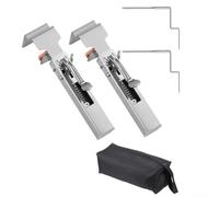Abrazadera de fijación de cajón ajustable Soporte de montaje de muebles de acero inoxidable para reparación de gabinetes mandíbula de 2