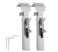 Abrazadera de fijación de cajón con ancho ajustable para instalación en panel frontal con diseño de acero reforzado y fuerte agarre de cabeza de 2 mm (2 piezas)