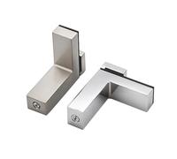 Abrazadera de fijación de panel sándwich de aleación de zinc para panel sándwich de capa ajustable para 2 piezas (cepillado grande)