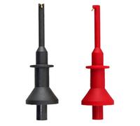 Abrazadera de gancho flexible - Pinza de gancho de sonda IC, sonda de prueba de puente, diseñada para la precisión de prueba, accesorio multímetro, gancho de resorte grande para medir componentes