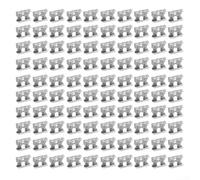 Abrazadera de guía de agua fotovoltaica, 100 piezas de aleación de aluminio para eliminación automática de agua para paneles solares, aumenta la generación de energía instalación al aire libre (35 mm)