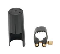 Abrazadera De Hebilla De Cuero Para Saxofón Alto Soprano Tenor, Ligadura De Boquilla Y Tapa, Accesorios Para Instrumentos De Viento De Madera (Color : Soprano)
