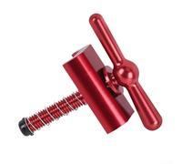 Abrazadera de hebilla plegable en C para bicicleta Brompton tecnología CNC para superar problemas de articulaciones (rojo)