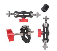 Abrazadera de hierro ajustable para cámara de 13 a 48 mm, tornillo de montaje de 1/4 para estudio, fotografía, equipo de video, abrazadera de metal