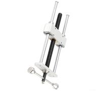 Abrazadera de ingeniería de doble tornillo de carpintería resistente 0 a rango de enlace de inercia CNC para mesa de bricolaje 300 mm tornillo de banco plateado