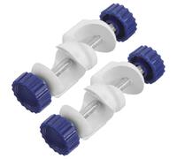 Abrazadera de Laboratorio Conector 90 Grados, de Doble Tornillo | Plástico y Metal, Compatibilidad, Soporte Multiangulo para Biología y Química, Alta Durabilidad