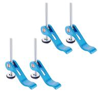 POWERTEC 71501 Abrazadera de leva de aluminio para carpintería, inserto roscado de 1/4"-20-4PK