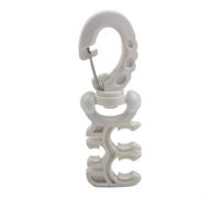 Abrazadera de liberación rápida de 3 agujeros para regulador BCD, rotación de 360 grados, plástico ligero de 97 mm, para segunda etapa y medidor de presión (blanco)