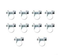 Abrazadera de línea de combustible estilo Jubilee para tubos de diámetro mini utilizada con radiador de refrigerante de gasolina diésel y aplicaciones de fijación de manguera industrial (8 mm-10 mm)
