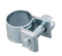Abrazadera de línea de combustible estilo Jubilee para tubos de radiador de refrigerante de gasolina diésel de tamaño mini con banda de acero al carbono galvanizado y tornillo de cabeza estándar (9 mm