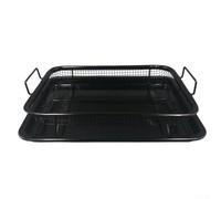 Abrazadera de malla de acero de la parrilla de los 30x22cm para los | El tratamiento azul evita el óxido, núcleo inoxidable, malla de alambre resistente, se adapta a parrillas estándar