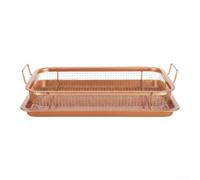 Abrazadera de malla de acero de la parrilla de los 30x22cm para los | El tratamiento azul evita el óxido, núcleo inoxidable, malla de alambre resistente, se adapta a parrillas estándar