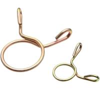 abrazadera de manguera, 100 Uds. Abrazaderas de resorte for manguera gasolina, Clips tubo chapados en Zinc 5~14mm, línea combustible(100pcs M6)