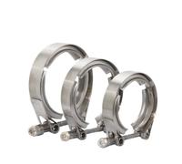 Abrazadera De Manguera Abrazadera multi del conector reborde de la banda diámetro V for configuración vínculo tubo escape Turbo y vehículo(4 inch 102mm)