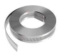 Abrazadera De Manguera Acero Inoxidable 304, Correa Metal Cortada A Medida, Engranaje Tornillo Sin Fin Ajustable Grande For Abrazaderas, Tubo Conducto(50m)